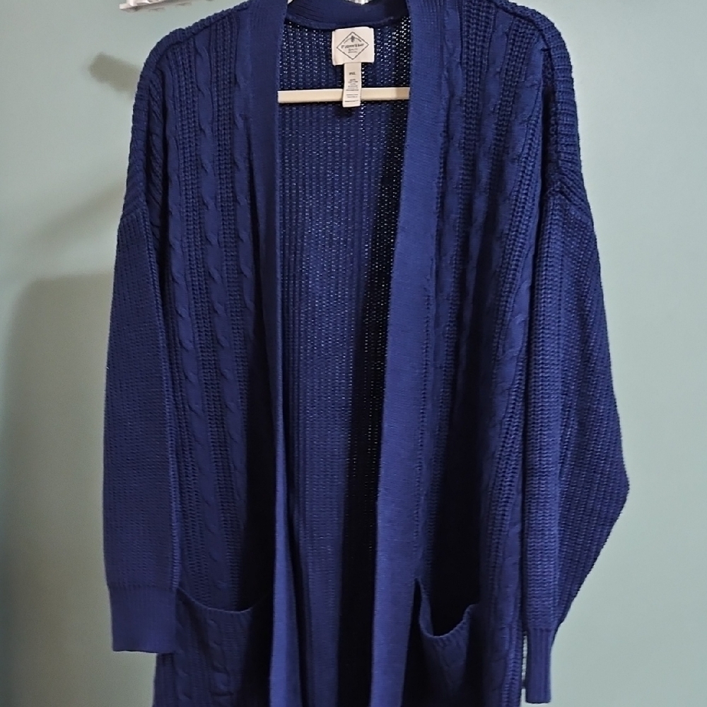 St. John's Bay Deep Blue Women's Cardigan